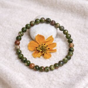 Unakite Bracelet 6mm