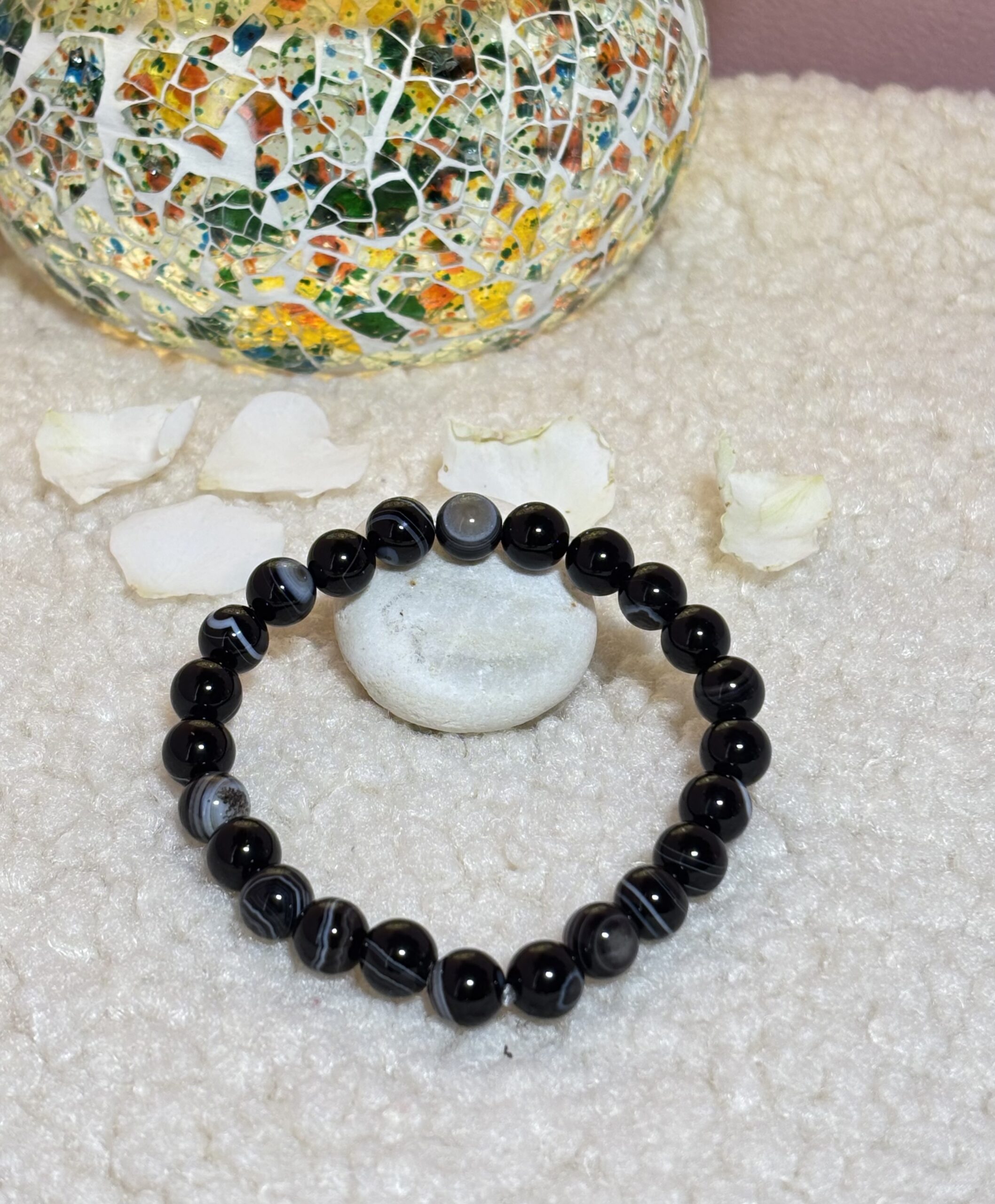 FullSizeRender Black Banded Agate 8mm