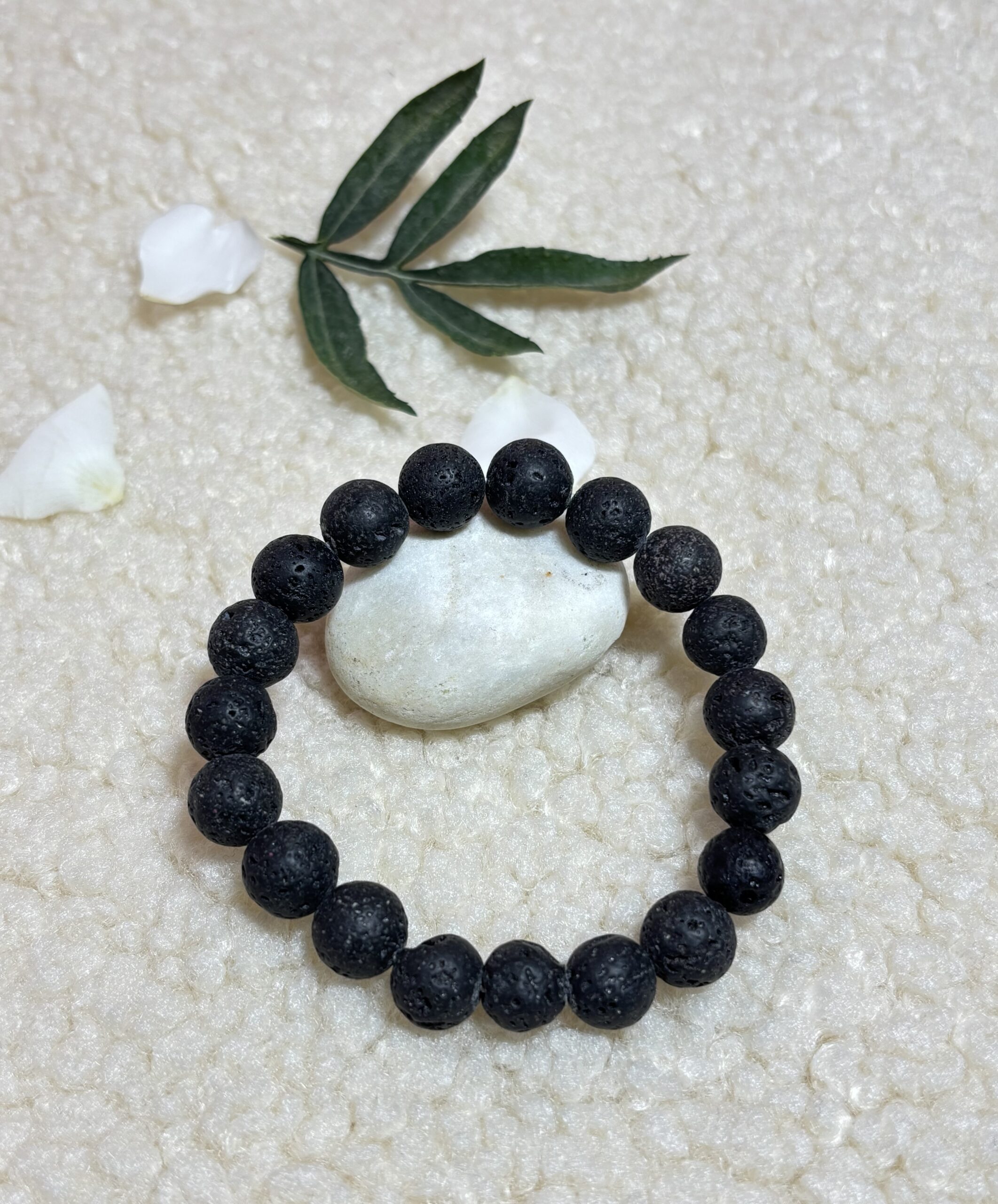 FullSizeRender Lava Stone Bracelet 10mm