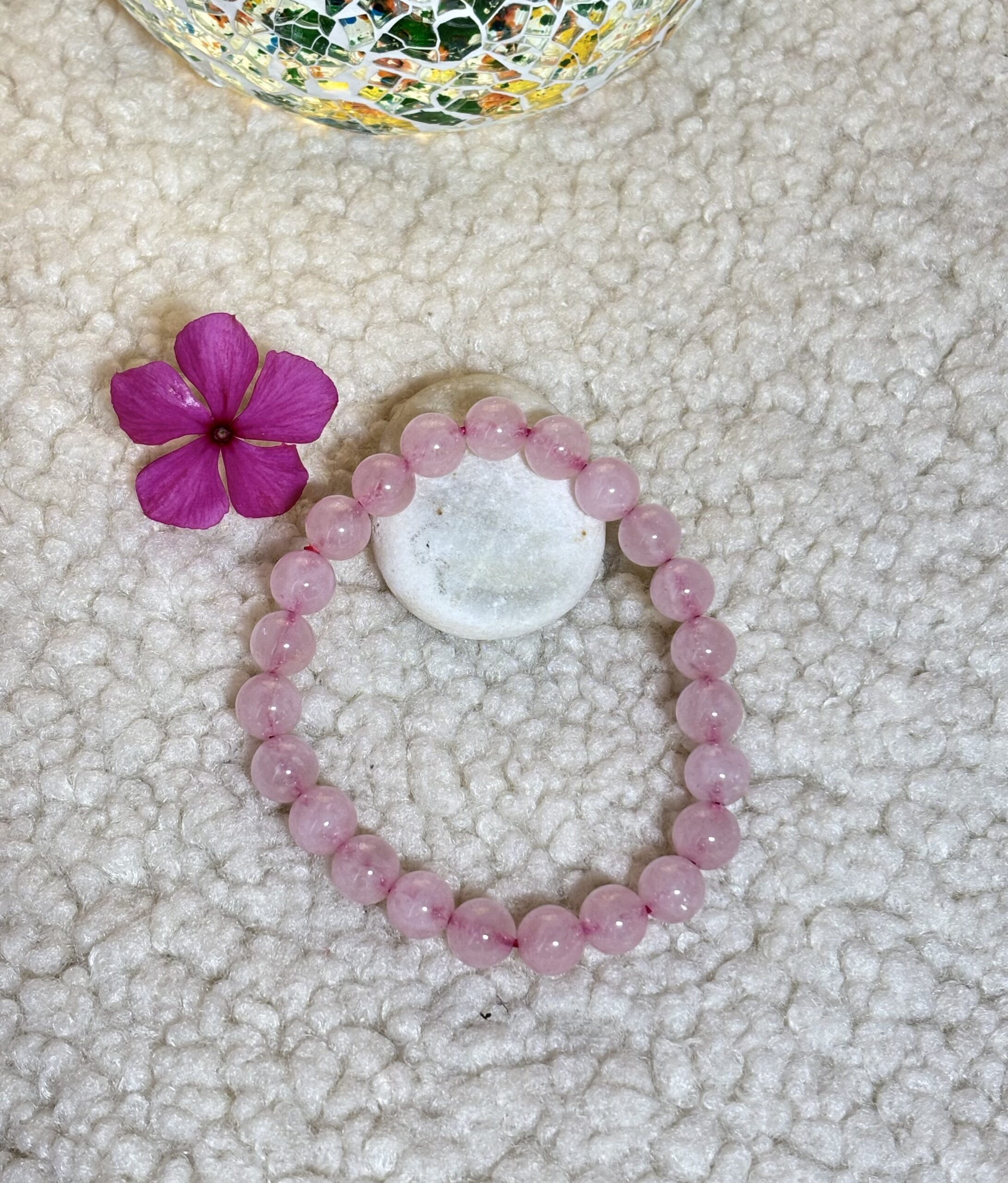 FullSizeRender Rose Quartz Bracelet 8mm