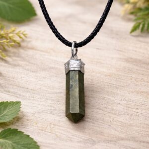 Pyrite pencil pendent